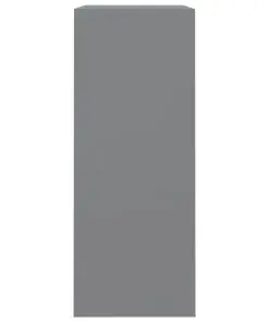 vidaXL 2-Tier Book Cabinet Grey 80x30x76.5 cm Chipboard