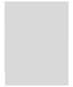 vidaXL Bedside Cabinet White 40x30x40 cm Chipboard