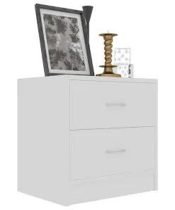 vidaXL Bedside Cabinets 2 pcs High Gloss White 40x30x40 cm Chipboard
