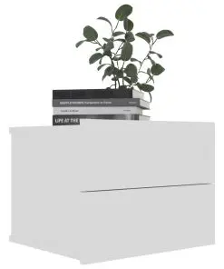 vidaXL Bedside Cabinets 2 pcs White 40x30x30 cm Chipboard
