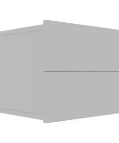 vidaXL Bedside Cabinets 2 pcs Grey 40x30x30 cm Chipboard
