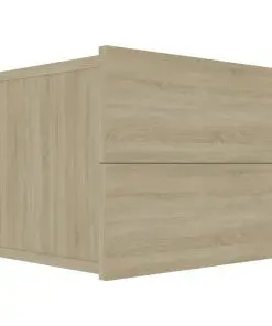 vidaXL Bedside Cabinet Sonoma Oak 40x30x30 cm Chipboard