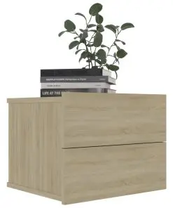 vidaXL Bedside Cabinet Sonoma Oak 40x30x30 cm Chipboard