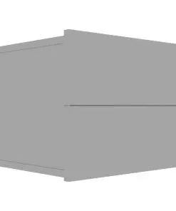 vidaXL Bedside Cabinets 2 pcs High Gloss Grey 40x30x30 cm Chipboard