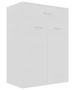 vidaXL Shoe Cabinet White 60x35x84 cm Chipboard
