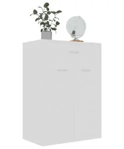 vidaXL Shoe Cabinet White 60x35x84 cm Chipboard