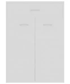 vidaXL Shoe Cabinet White 60x35x84 cm Chipboard