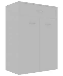 vidaXL Shoe Cabinet Grey 60x35x84 cm Chipboard