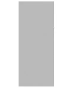 vidaXL Shoe Cabinet Grey 60x35x84 cm Chipboard