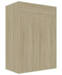vidaXL Shoe Cabinet Sonoma Oak 60x35x84 cm Chipboard