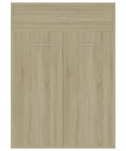vidaXL Shoe Cabinet Sonoma Oak 60x35x84 cm Chipboard