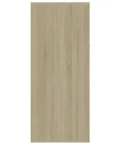 vidaXL Shoe Cabinet Sonoma Oak 60x35x84 cm Chipboard