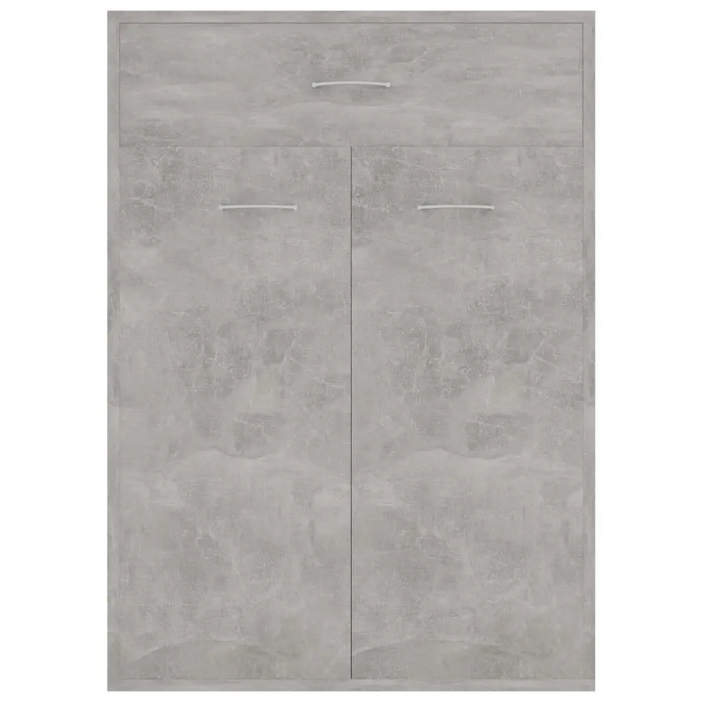 vidaXL Shoe Cabinet Concrete Grey 60x35x84 cm Chipboard