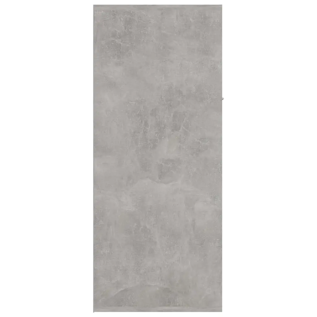 vidaXL Shoe Cabinet Concrete Grey 60x35x84 cm Chipboard