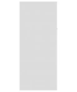 vidaXL Shoe Cabinet High Gloss White 60x35x84 cm Chipboard
