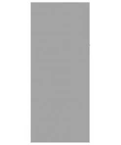 vidaXL Shoe Cabinet High Gloss Grey 60x35x84 cm Chipboard