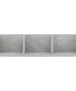 vidaXL CD Wall Shelf Concrete Grey 75x18x18 cm Chipboard
