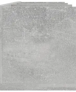 vidaXL CD Wall Shelf Concrete Grey 75x18x18 cm Chipboard