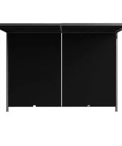 vidaXL Garden Pergola with Retractable Roof 3×3 m Anthracite