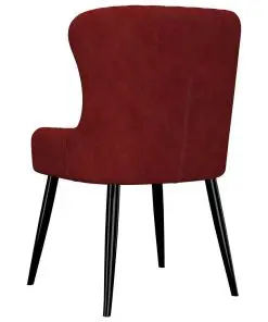 vidaXL Dining Chairs 4 pcs Red Velvet