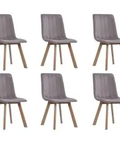 vidaXL Dining Chairs 6 pcs Pink Velvet