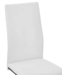 vidaXL Dining Chairs 6 pcs White Faux Leather