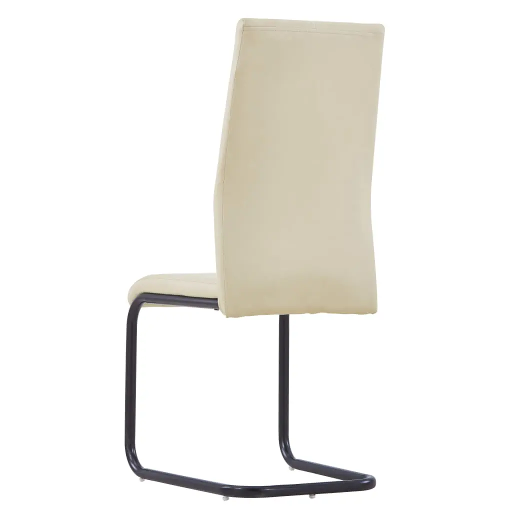 vidaXL Dining Chairs 6 pcs Cappuccino Faux Leather