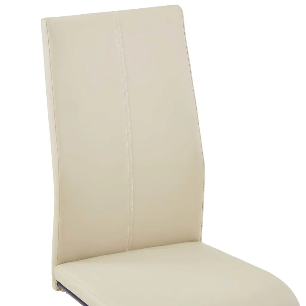 vidaXL Dining Chairs 6 pcs Cappuccino Faux Leather