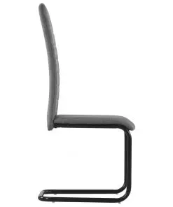 vidaXL Dining Chairs 6 pcs Light Grey Fabric