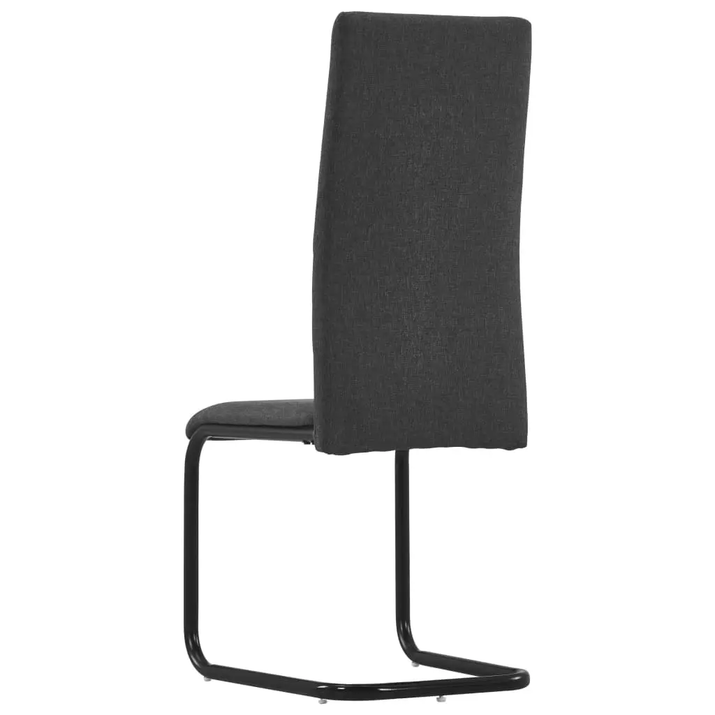 vidaXL Dining Chairs 6 pcs Dark Grey Fabric