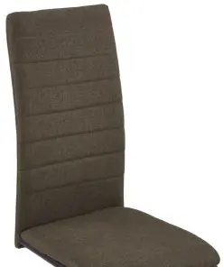 vidaXL Dining Chairs 6 pcs Brown Fabric