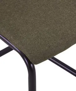 vidaXL Dining Chairs 6 pcs Brown Fabric