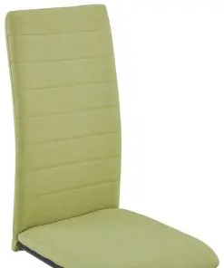 vidaXL Dining Chairs 6 pcs Green Fabric