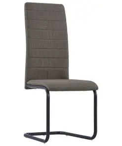 vidaXL Dining Chairs 6 pcs Taupe Fabric
