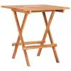 vidaXL Folding Bistro Table 60x60x65 cm Solid Teak Wood vidaXL Folding Bistro Table 60x60x65 cm Solid Teak Wood