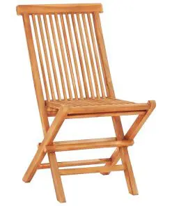 vidaXL 3 Piece Folding Bistro Set Solid Teak Wood