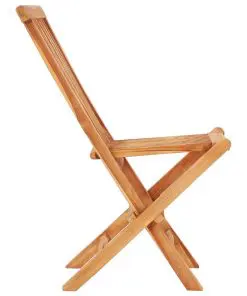 vidaXL 7 Piece Folding Outdoor Dining Set Solid Teak Wood