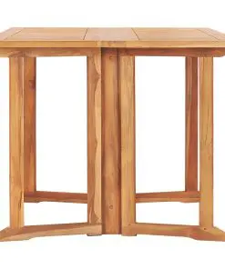 vidaXL Folding Butterfly Garden Table 150x90x75 cm Solid Teak Wood
