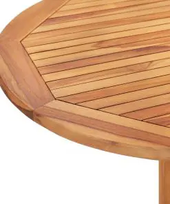 vidaXL 5 Piece Folding Outdoor Dining Set Solid Teak Wood