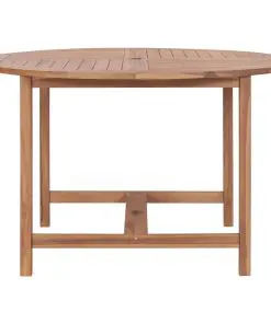 vidaXL Garden Table 120×76 cm Solid Teak Wood