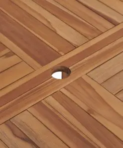 vidaXL Garden Table 120×76 cm Solid Teak Wood