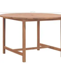 vidaXL Garden Table 120×76 cm Solid Teak Wood