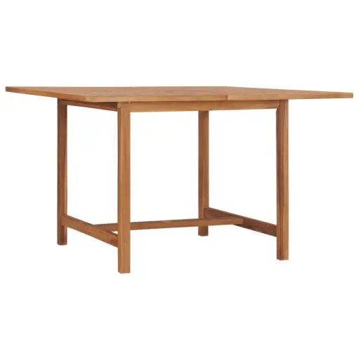 vidaXL Garden Table 120x120x75 cm Solid Teak Wood