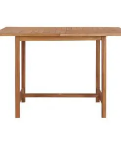 vidaXL Garden Table 120x120x75 cm Solid Teak Wood