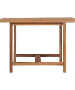 vidaXL Garden Table 120x120x75 cm Solid Teak Wood