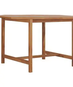 vidaXL Garden Table 120x120x75 cm Solid Teak Wood