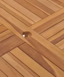 vidaXL Garden Table 120x120x75 cm Solid Teak Wood