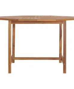 vidaXL Garden Table 120x120x75 cm Solid Teak Wood
