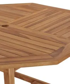 vidaXL Garden Table 120x120x75 cm Solid Teak Wood