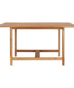 vidaXL Garden Table 150x150x76 cm Solid Teak Wood